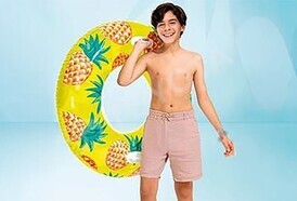 Kolo dmuchane do pływania ANANAS