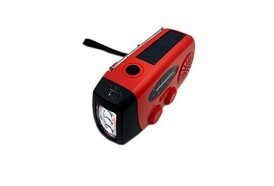 Radio survivalowe AM/FM z power bankiem 1800 mAh i latarką